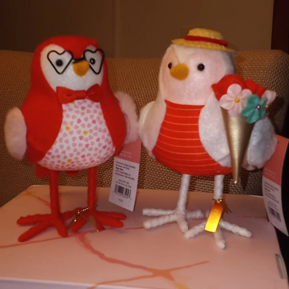 Spiritz 2023 Valentine's Day Birds Target Felt NEW! Fledge and Jet